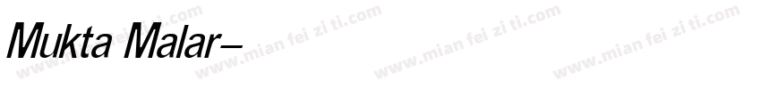 Mukta Malar字体转换